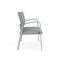 Lesro Newport 2 Seat Tandem Seating Metal Frame No Center Arms, Silver, RS Fog Upholstery NP1501 - alternate 2